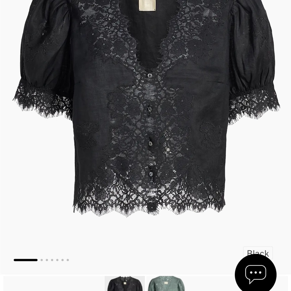Doen Black Lace Blouse